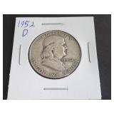 1952 D Franklin Half Dollar