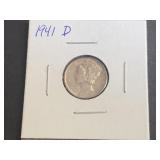 1941 D Mercury Dime