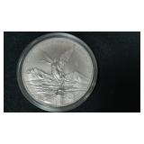 2005 1 Ounce Libertad From Mexico .999 Silver