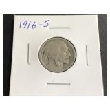 1916 S Buffalo Nickel