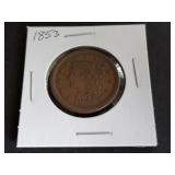 1853 Liberty Head Large Cent