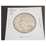 1960 D Franklin Half Dollar
