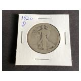 1920 D Walking Liberty Half Dollar