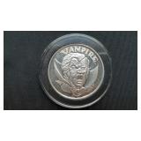 Mythological Legends Vampire 1 Ounce .999 Silver