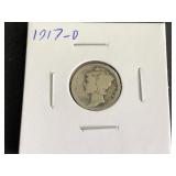 1917 D Mercury Dime