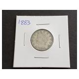 1883 V Nickels "No Cents" High Grade