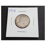 1906 Canadian 25 Cents 92.5% Silver