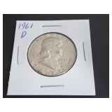 1961 D Franklin Half Dollar
