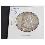 1954 D Franklin Half Dollar