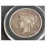 1924 Peace Silver Dollar