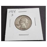 1954 S Washington Quarter