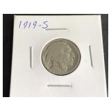 1919 S Buffalo Nickel