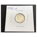 1935 D Mercury Dime