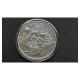 1991 Feliz Navidad Año Nuevo 1 Ounce .999 Silver