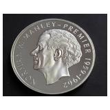 1974 Five Dollars fm Jamaica 50% Silver 22K Minted