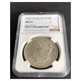 1878 7TF REV OF 79 Morgan Silver Dollar NGC MS63
