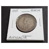 1935 Florin from Australia 92.50% Silver