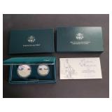 1995 S Civil War 2 Coin Proof Set