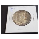 1960 D Franklin Half Dollar