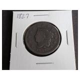 1827 Liberty Head Large Cent