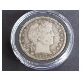 1907 O Barber Half Dollar