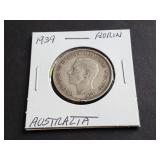 1939 Florin from Australia 92.50% Silver