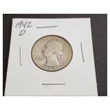 1942 D Washington Quarter
