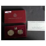 1992 United States Mint Olympic 2 Coin Set