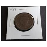 1851 Liberty Head Large Cent