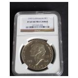 1993 S Thomas Jefferson Silver Dollar NGC PF69 UC