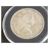 1958 Dollar fm Canada British Columbia 80% Silver