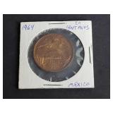 1964 20 centavos from Mexico