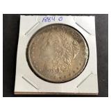 1884 O Morgan Silver Dollar