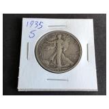 1935 S Walking Liberty Half Dollar
