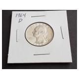 1964 D Washington Quarter