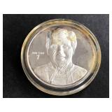 Limited Edition John Elway QB NFL 1 OZ .999 Silver