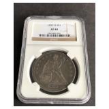 1859 O Seated Liberty Silver Dollar NGC XF40