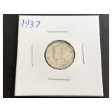 1937 Mercury Dime