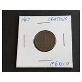 1900 1 Centavo from Mexico