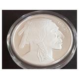 Buffalo Nickel Style 1 Oince .999 Silver