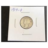 1919 D Mercury Dime