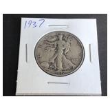 1937 Walking Liberty Half Dollar
