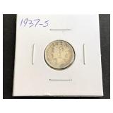 1937 S Mercury Dime