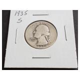 1935 S Washington Quarter