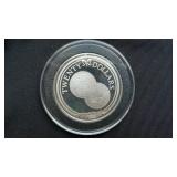 1985 $20 "Gold 8 Escudos of 1733" BVI .925 Silver