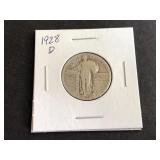 1928 D Standing Liberty Quarter Dollar