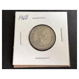 1968 Canadian 25 Cents 2nd Portrait .500 Silver