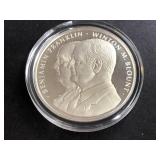 Benjamin Franklin, Winton Blount USPS .925 Silver