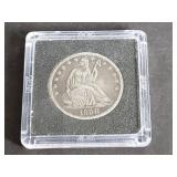 1858 O Seated Liberty Half Dollar