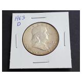 1963 D Franklin Half Dollar